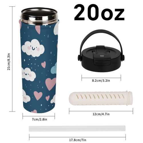 20oz Tea Tumbler with Carry Handle