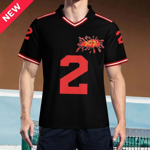 Men's V-Neck Soccer Jersey （Size XL）