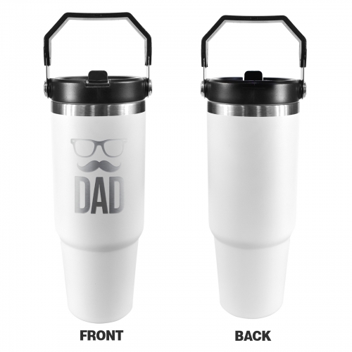30oz Top Handle Tumbler ( One-Sided Engraved ) | Ships from USA