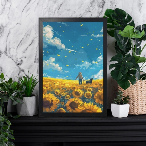 Black Framed Art Print 12" × 18"