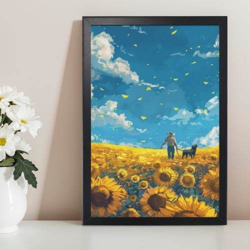 Black Framed Art Print 12" × 18"
