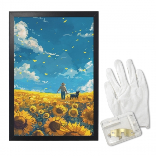 Black Framed Art Print 12" × 18"