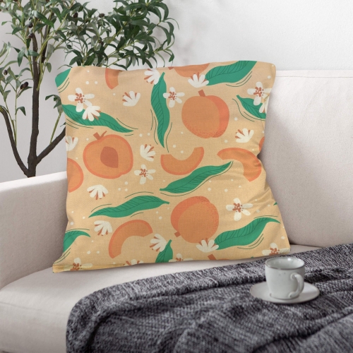Linen Throw Pillow 18" x 18" ( 1 Piece ) | Ships from USA