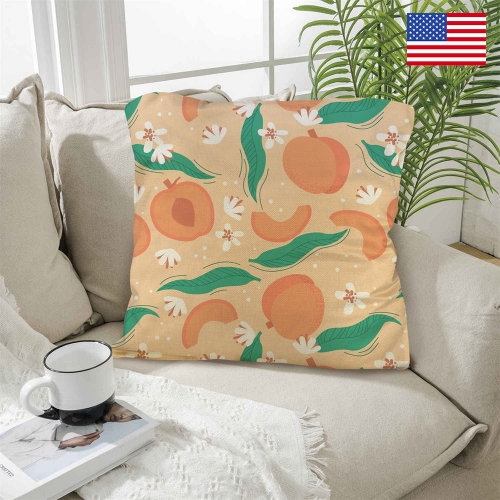 Linen Throw Pillow 18" x 18" ( 1 Piece ) | Ships from USA