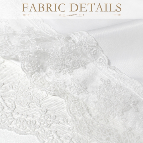 Peach Skin Tapestry with Lace Trim & Ribbons 24" x 75"