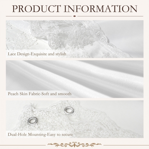Peach Skin Tapestry with Lace Trim & Ribbons 75" x 24"