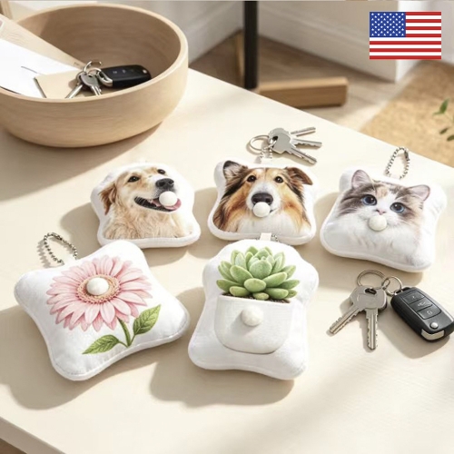 Custom Photo Shaped Keychain ( 10cm ) | Ships from USA