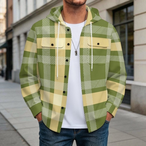 Men's Long‑Sleeve Hooded Jacket