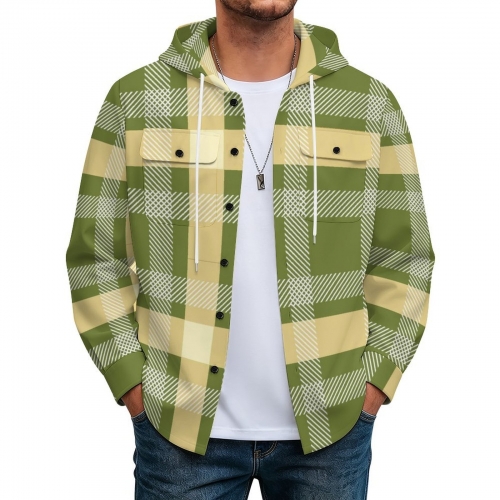 Men's Long‑Sleeve Hooded Jacket