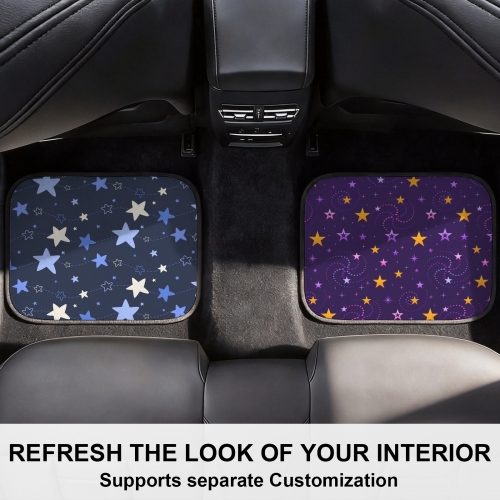 Rear Car Floor Mats ( 2-Piece Set ) | Ships from USA