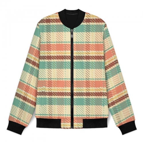 Men's Casual Zip‑Up Bomber Jacket