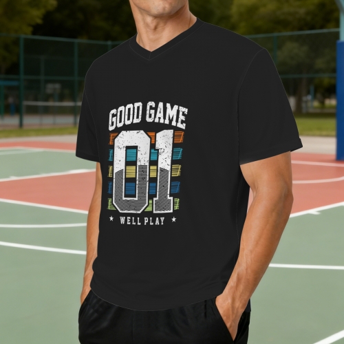 Men's V-Neck Jersey ( Model T97 ) | Ships from USA