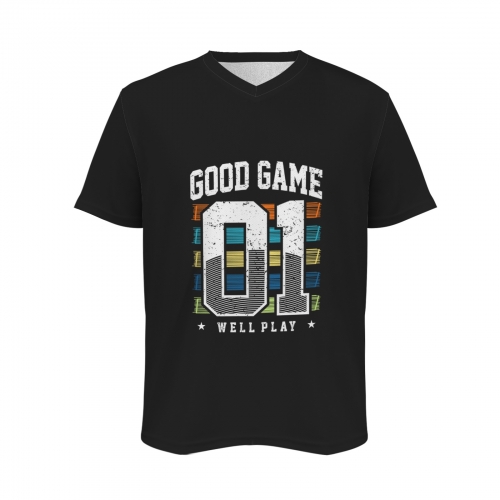 Men's V-Neck Jersey ( Model T97 ) | Ships from USA