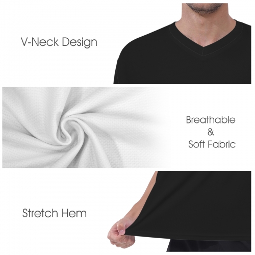 Men's V-Neck Jersey ( Model T97 ) | Ships from USA