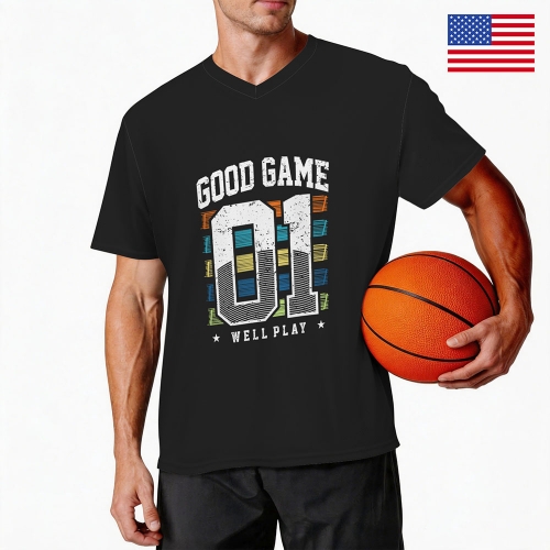 Men's V-Neck Jersey ( Model T97 ) | Ships from USA