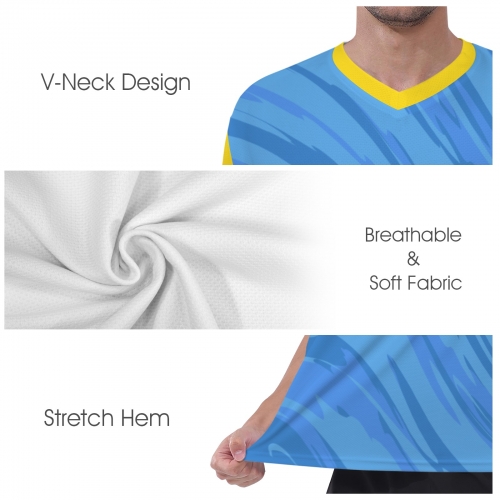 Men's V-Neck Jersey ( Model T97 ) ( US Fulfillment –California  )