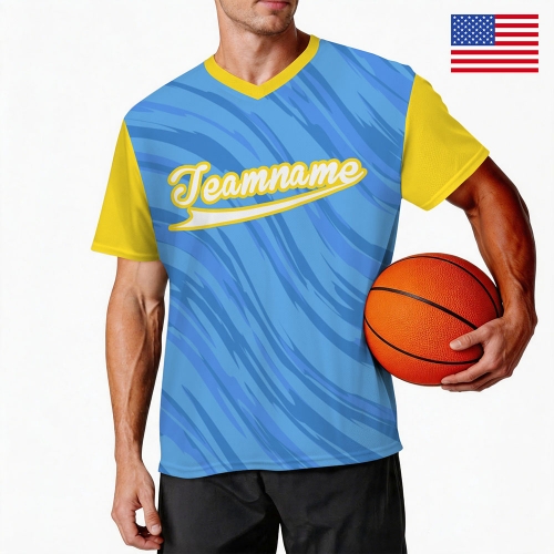 Men's V-Neck Jersey ( Model T97 ) ( US Fulfillment –California  )