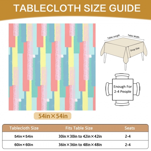 Custom Square Tablecloth 54" x 54" | Ships from USA