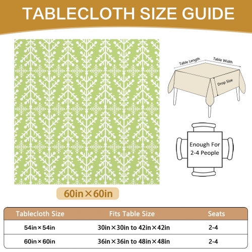 Custom Square Tablecloth 60" x 60" | Ships from USA