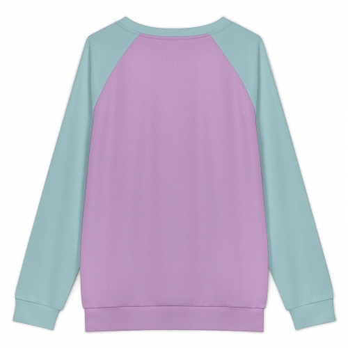 Women's Raglan Long Sleeve Sweatshirt with Buttons