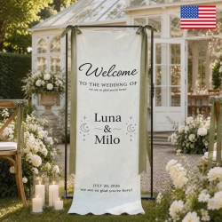 Cotton Linen Wall Tapestry 30" x 80" | Ships from USA