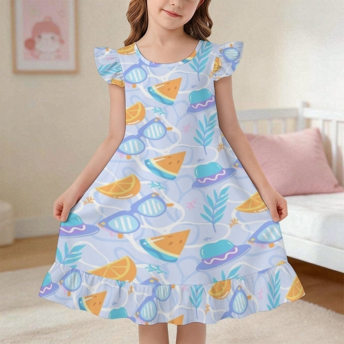 Girls' Ruffle Hem Nightgown