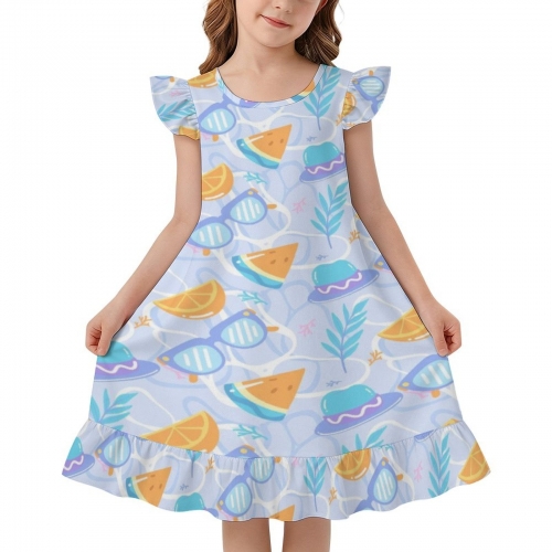 Girls' Ruffle Hem Nightgown