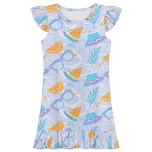 Girls' Ruffle Hem Nightgown
