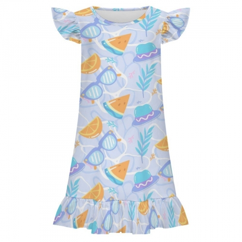 Girls' Ruffle Hem Nightgown