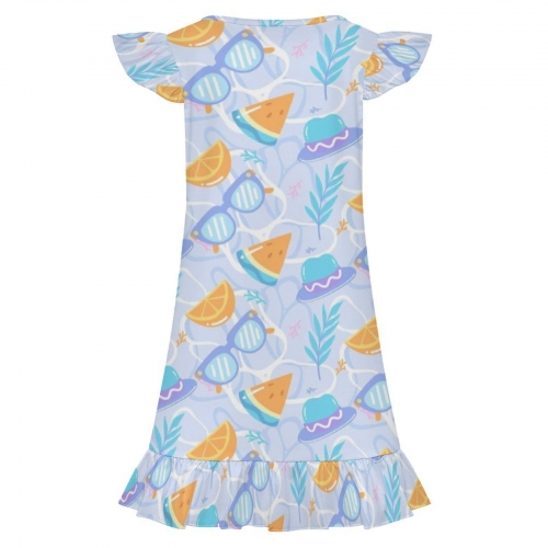 Girls' Ruffle Hem Nightgown