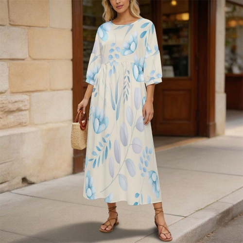 Women's Empire Waist Smock Dress