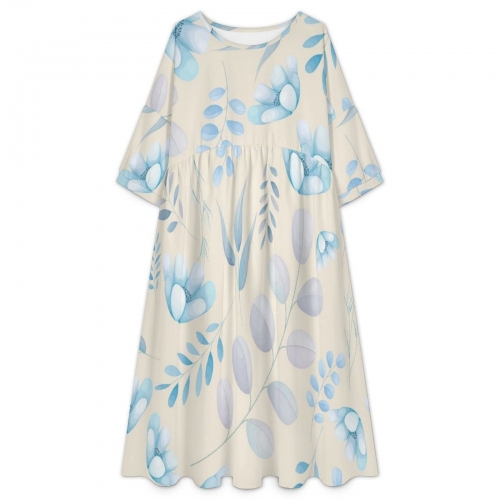 Women's Empire Waist Smock Dress