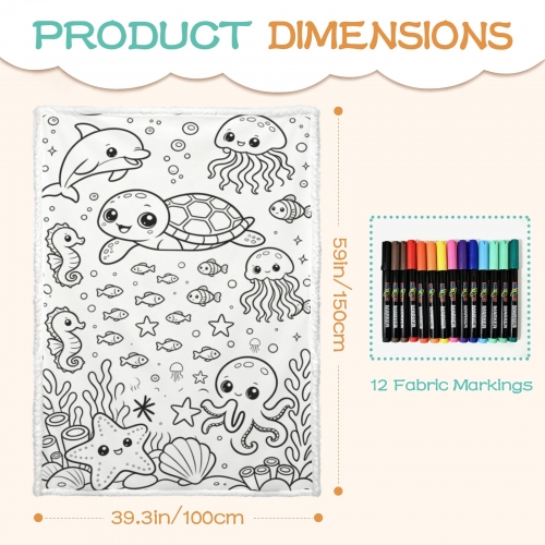 Doodle Blanket 100 × 150cm