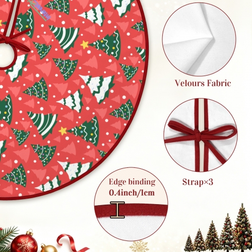Custom Christmas Tree Skirt 36" x 36" | Ships from USA