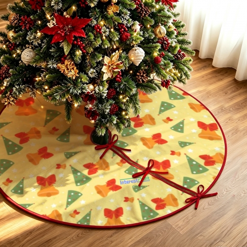 Custom Christmas Tree Skirt 48" x 48" | Ships from USA
