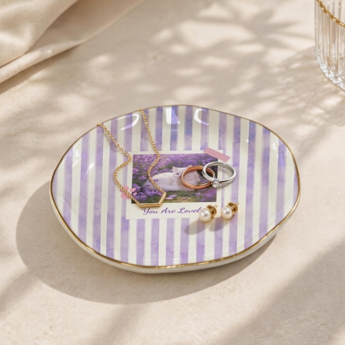 Wavy Round Jewelry Dish