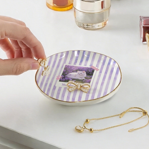 Wavy Round Jewelry Dish