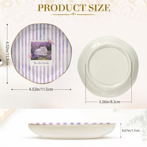 Wavy Round Jewelry Dish