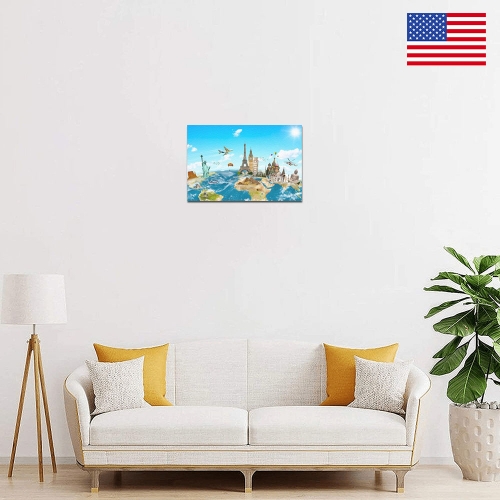 Inner Frame Canvas Print 12" x 8" | Ships from USA