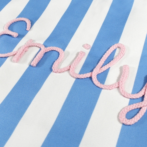 Striped Canvas Tote Bag
