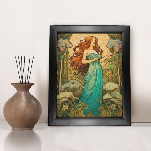 Black Frame Canvas Print 8" x 10" | Ships from USA