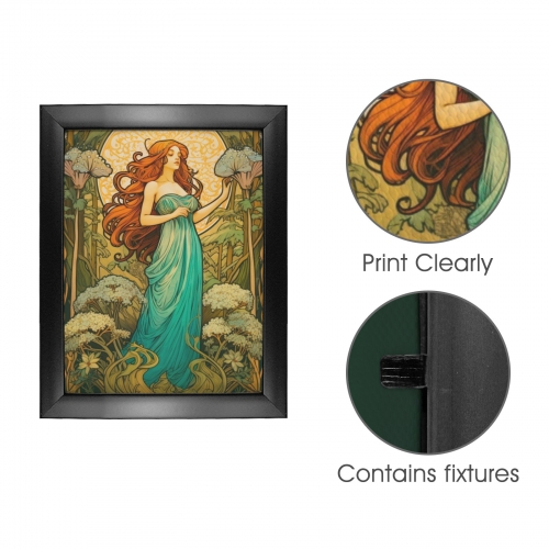 Black Frame Canvas Print 8" x 10" | Ships from USA