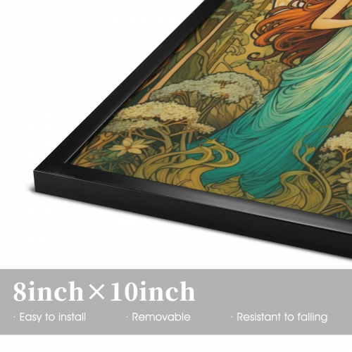 Black Frame Canvas Print 8" x 10" | Ships from USA