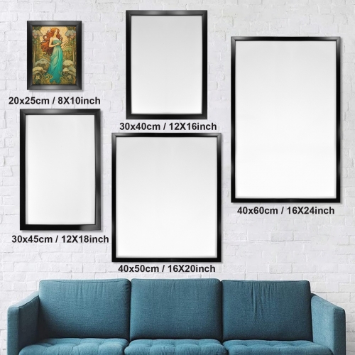 Black Frame Canvas Print 8" x 10" | Ships from USA