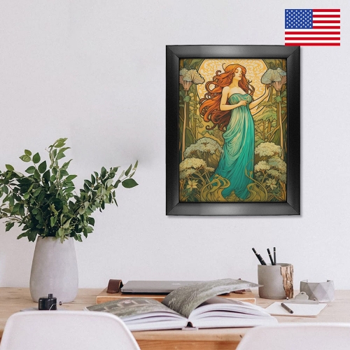 Black Frame Canvas Print 8" x 10" | Ships from USA