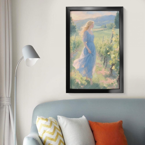 Black Frame Canvas Print 12" x 18" | Ships from USA