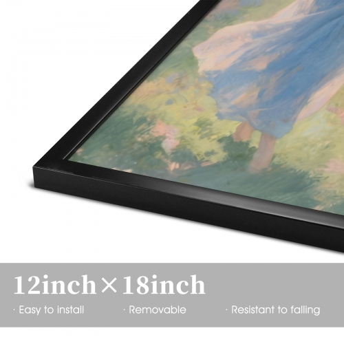Black Frame Canvas Print 12" x 18" | Ships from USA