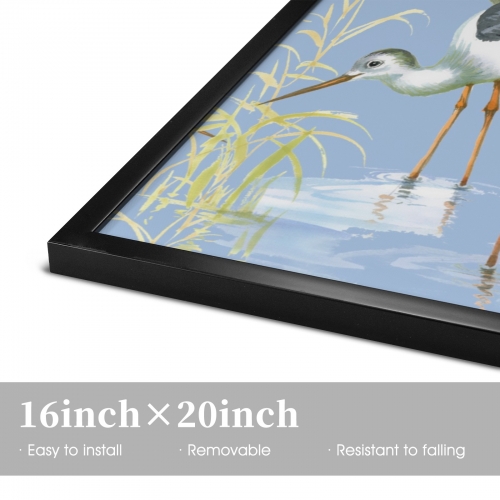 Black Frame Canvas Print 16" x 20" | Ships from USA