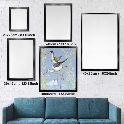 Black Frame Canvas Print 16" x 20" | Ships from USA