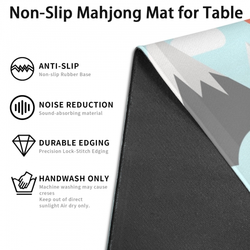 Mahjong Table Mat 33" x 33"  | Ships from USA